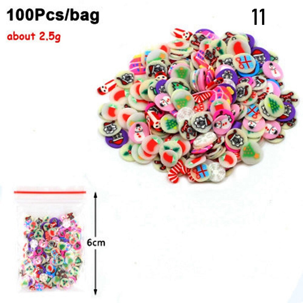 2.5g/Bag Fruit Bead DIY Decoration Charms Mud Accessories Fluffy Addition in Mud Clound Sand Toys Filler Glitter Clear Set: 11