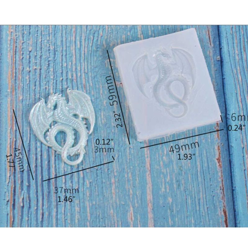 Sieraden Uv Epoxy Mold Diy 3D Dier Vliegende Draak Siliconen Fondant Mold Resin Chocolade Mallen