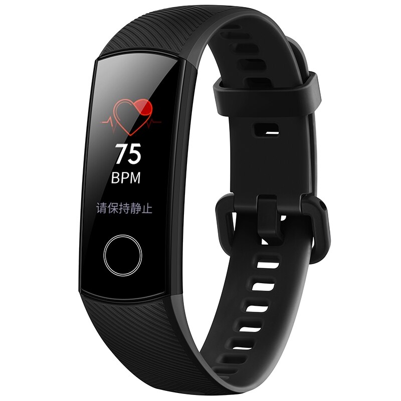 Original Huawei Honor Band 4 Standard Version Smart Wristband Color Screen Touch Pad Heart Rate Sleep Snap Monitor: Black  Color