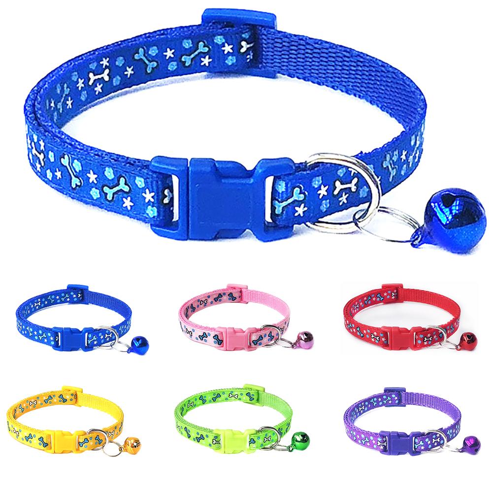 Collier pour chat avec clochette, boucle réglable, accessoire pour chat, accessoire pour petit chien, chihuahua, avec clochette