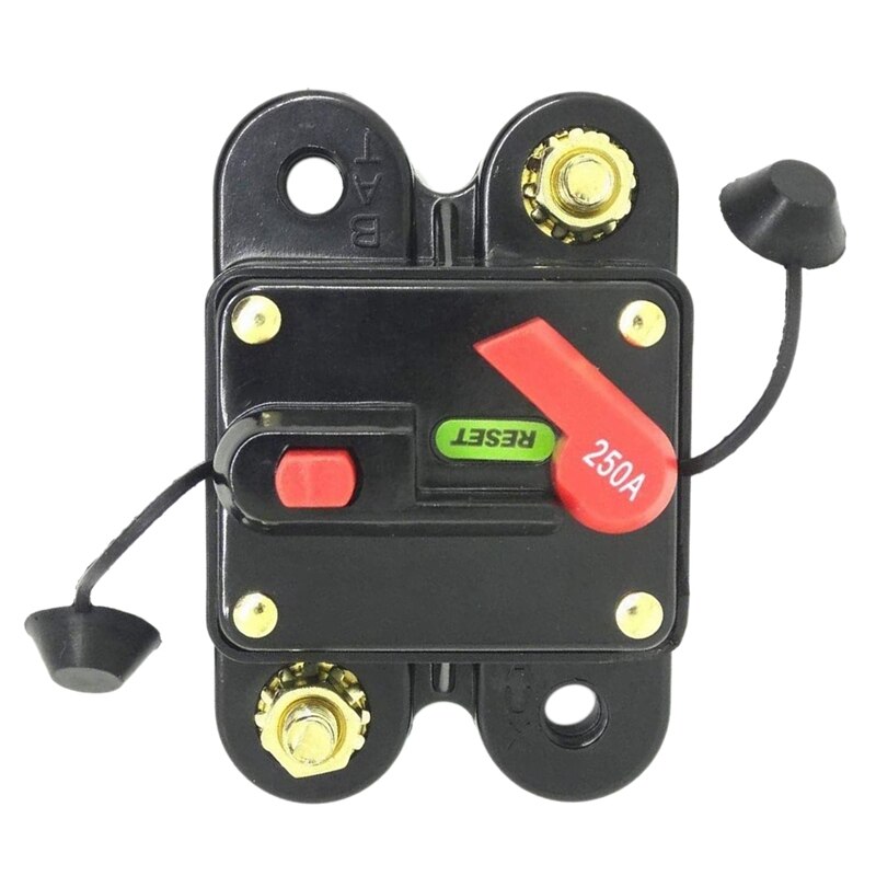 Circuit Breaker with Menual Reset Home Solar System for Car Audio and Amps Protection 12V-24V DC Reset Inverter: violet