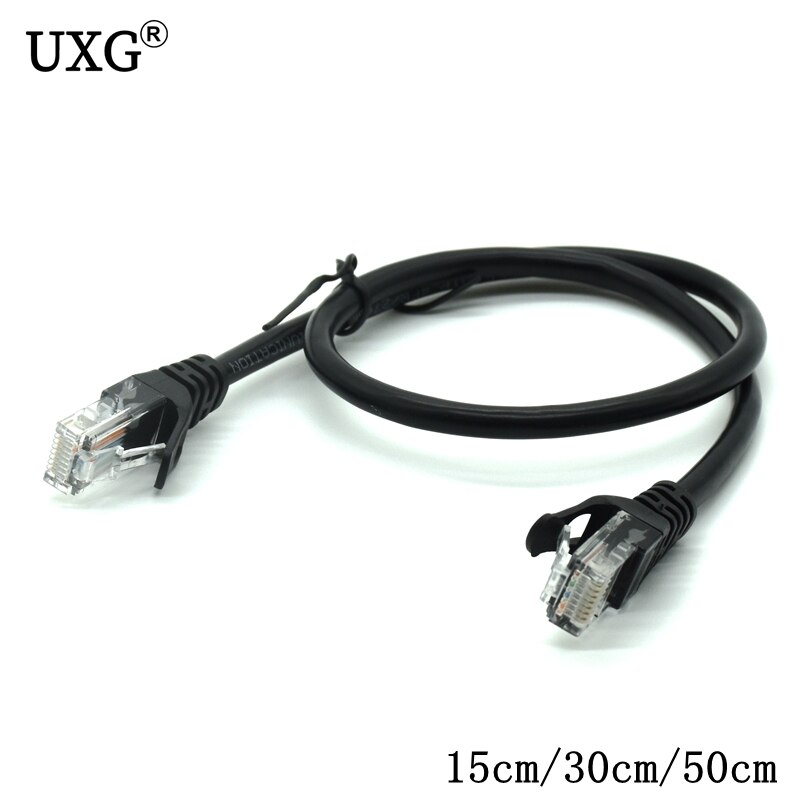 15cm 30cm 50cm kort cat 6 cat 5 rund utp ethernet nätverk lan kabel  rj45 kontakt 8 p 8c patch sladd för dator redr