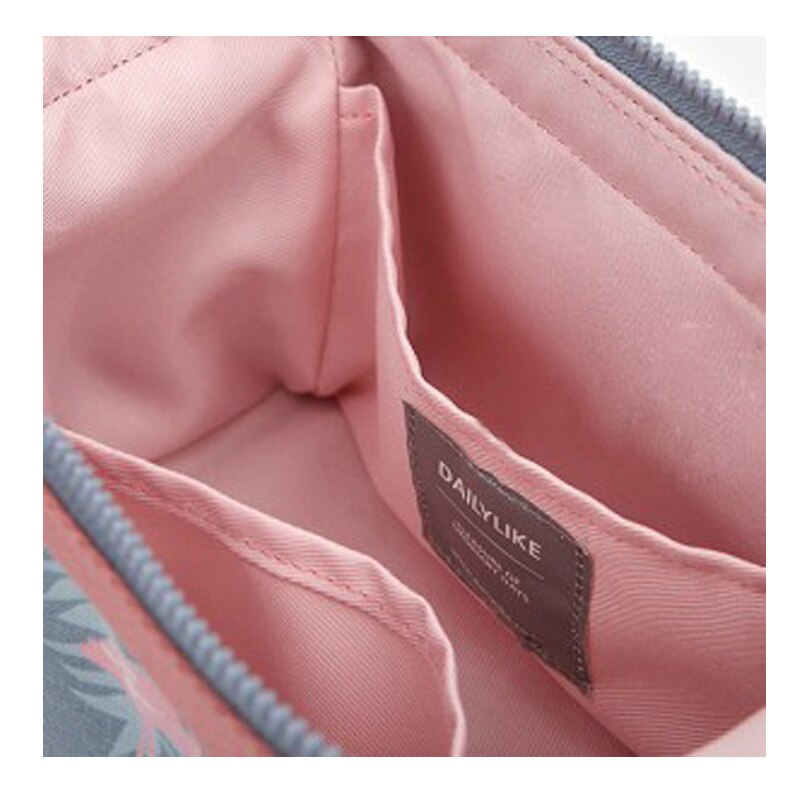 Bolso de viaje con de flamenco para mujer y niña, neceser para limpieza y belleza