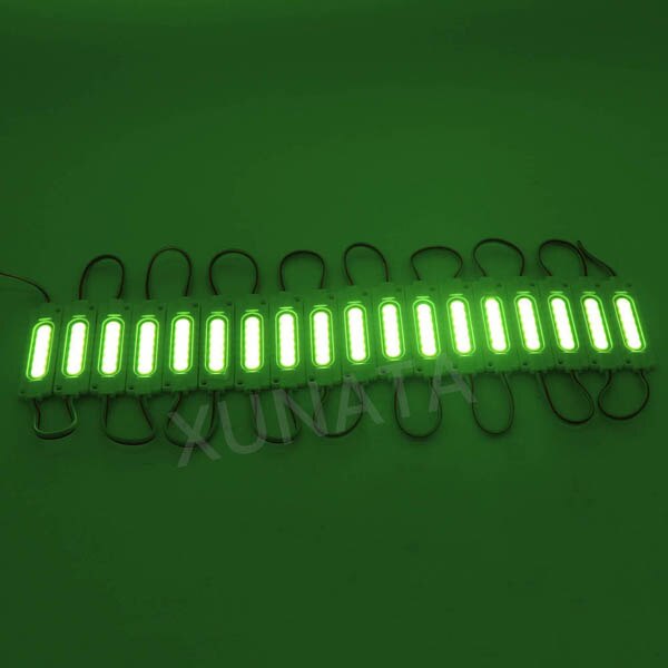 LED Modules Module Injection COB With Lens Waterproof LED Light Module For Sign Letter DC12V 2W IP65 Aluminum PCB: green