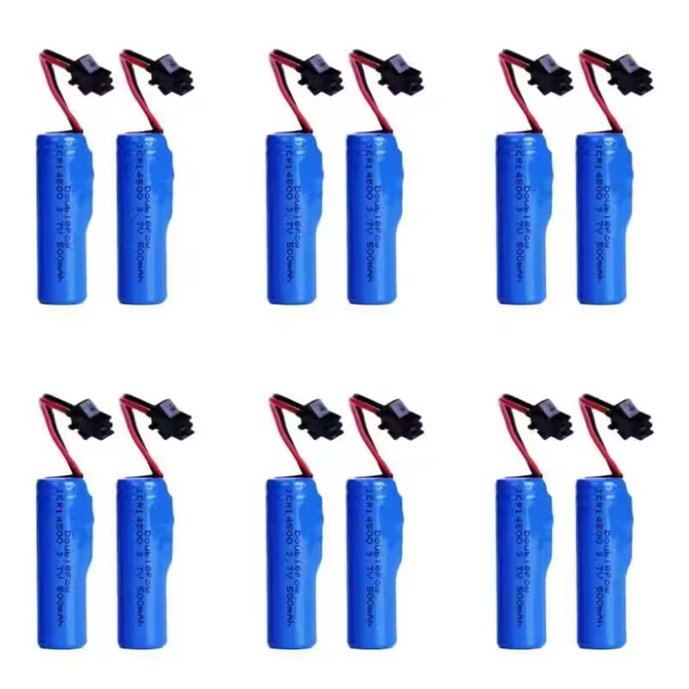 14500 AA rechargeable battery 3.7V 500mAh rechargeable lithium battery with intelligent protection board: Gold