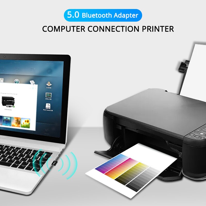 USB Bluetooth Adapter 5.0 Dongle Adapter For PC Speaker Wireless Mouse Music Audio Receiver Transmitter USB Bluetooth 5.0