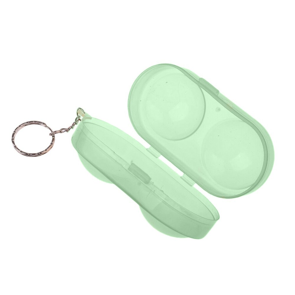 Plastic Table Tennis Ball Container Box Hard Case Ping Pong Ball Storage Box with Keychain Table Tennis Accessories