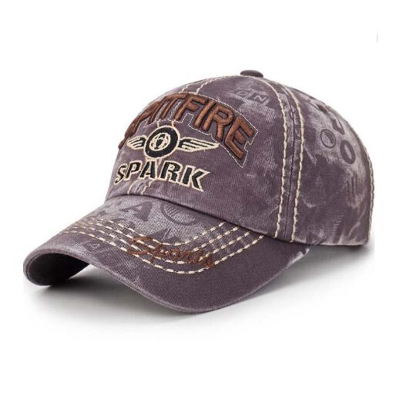 Xeongkvi koreansk vask cowboy baseball kasket forår efterår mærke snapback broderi bogstaver spids hat til kvinder mænd casquette: Kaffe