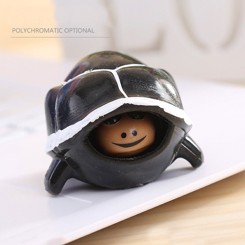 parodia novità Antistress Mano Contrazione Piccola Tartaruga Giocattolo di Decompressione Spremere Comoda Tasca trasportare Giocattolo di Decompressione