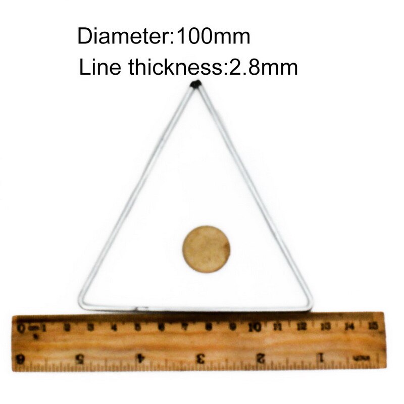 2pcs/set Metal Dream Catcher Moon Triangle Square Hoop for DIY Handmade Dreamcatcher Macrame Material Accessories Crafts: 2pcs Triangle 100mm