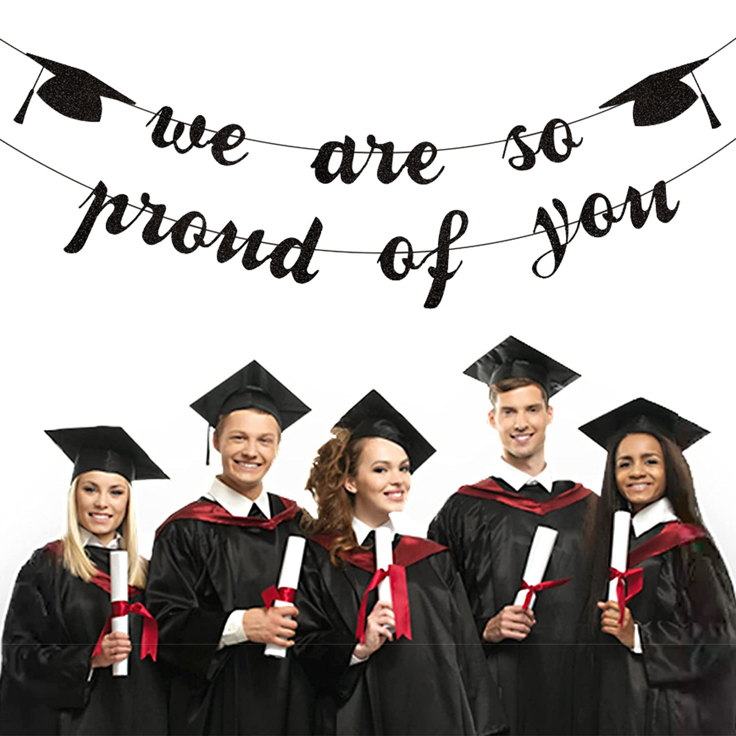 2025 Afstuderen Themafeest Taart Decor Taart Toppers Afstuderen cap Groet cupcake Decor toppers Afstuderen Feestdecoratie
