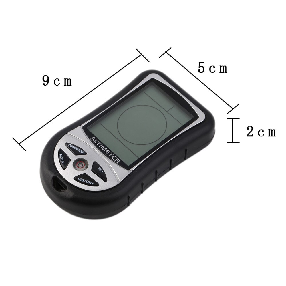 8 in 1 digitale lcd kompas hoogtemeter barometer thermo temperatuur klok kalender voor buiten wandelen vissen
