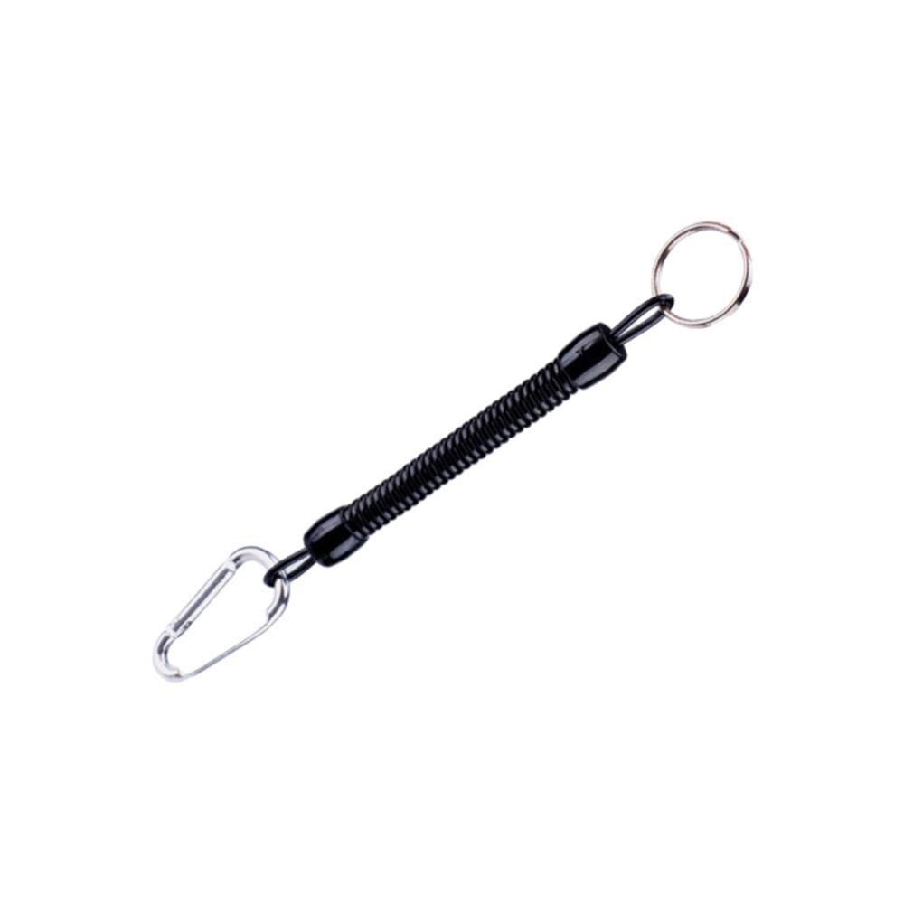 Coiled Fishing Lanyards Boating Ropes Retention String Rope Carabiner Secure Lock Accessories Fishing Camping Fishing E3S9: D