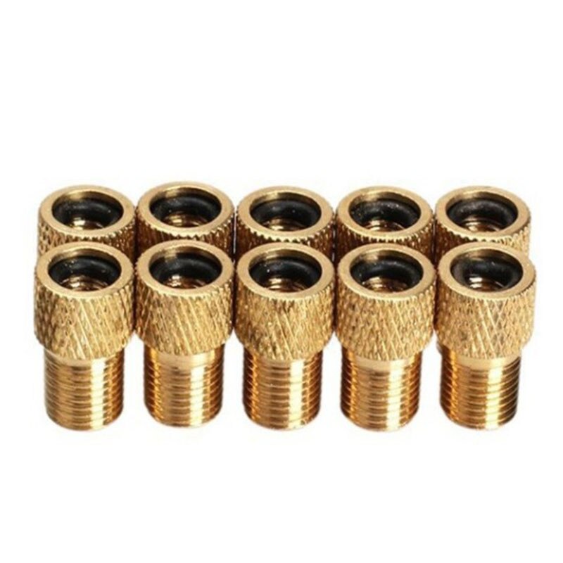 2PCS Valve Adapter Pump Convert Presta To Schrader Copper Valve Adaptor Wheels Gas Nozzle Tube Tool Bike Bicycle Accessories