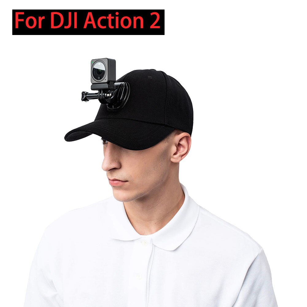 DJI Action 2 Expansion Hat Holder Riding Camera Sunshade Cap Fixed Mount Bracket For DJI Osmo Action 2 Sport Camera Accessories