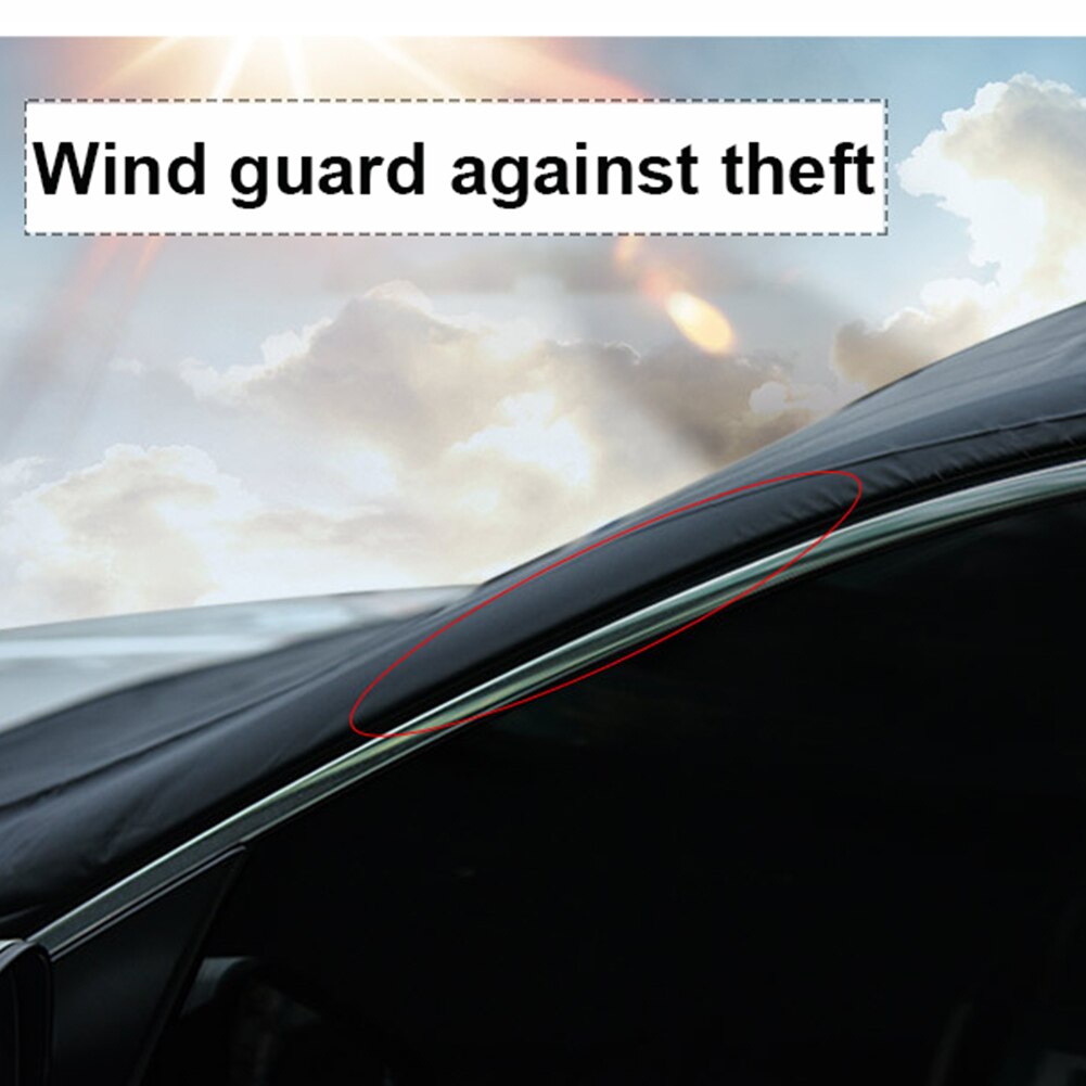 Magnetiska kanter bil snöskydd frost bil vindruta snöskydd bil solskyddsskydd vattentätt vindruteskydd bil lastbil suv