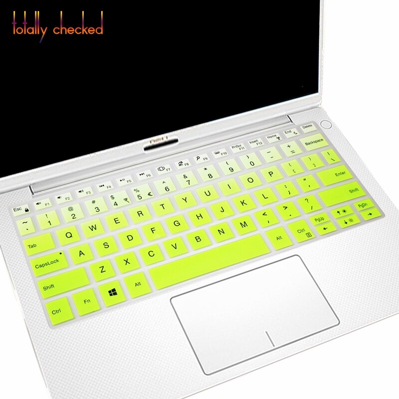 Silicone Keyboard Cover for Dell XPS 13 9370 9380 9365 - Ultra-Thin, Waterproof, Dustproof: Fade Green