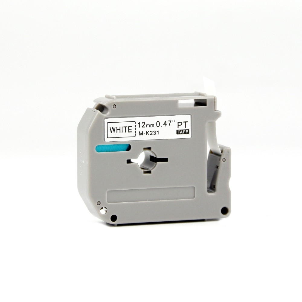 Compatible for Brother 30PCS M-K231 MK-231 Black on White 12mm*8M Label Tapes for Brother p touch Printers PT-80 PT-70 PT-60