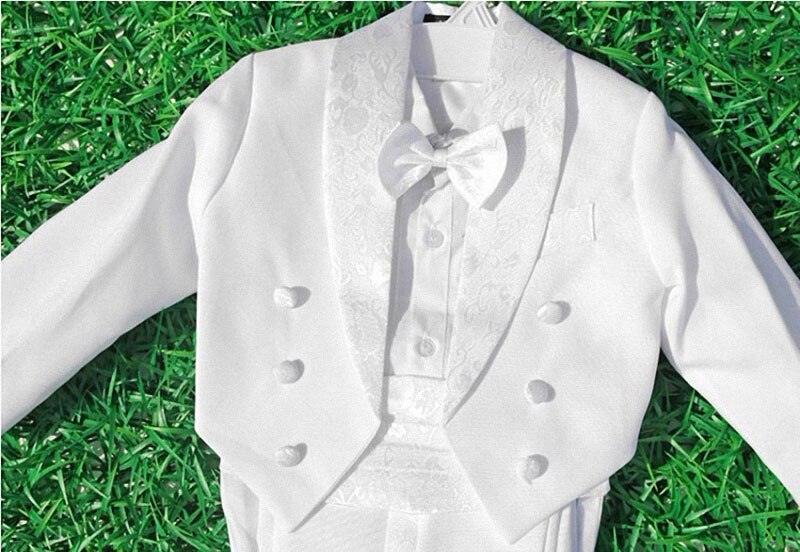 Costume de mariage pour enfants garçons | Smoking pour garçons, Blazers pour garçons/costumes pour mariages (veste + pantalon + cravate + ceinture + chemise) 1-10T