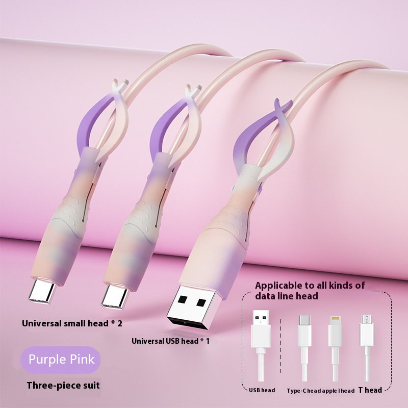 2in1 Silicone Cable Protector for Android/iPhone Anti-Snap Charger Cord Guard /w Reinforced Connector & Tangle-Free Organizer: Khaki