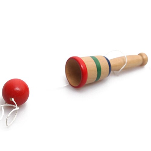 Japanse Traditionele Houten Kendama Ball Game Balance Ervaring Educatief Speelgoed