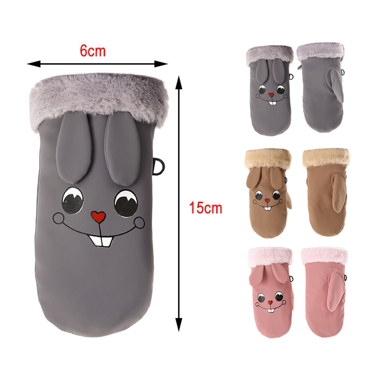 1 Paar Cartoon Kids Ski Wanten Handschoenen Waterdicht Warm Thicken Sneeuw Handschoenen Voor Winter Outdoor Activiteiten