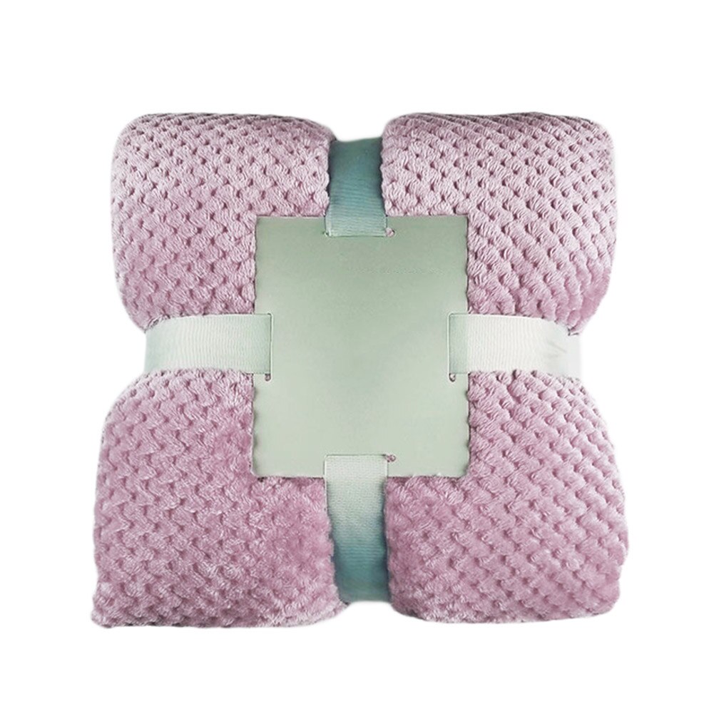 Weighted Blanket Sleep Deep Full Solid Color Soft Warm for People Insomnia Home Bedroom SCVD889: pink 70cmx100cm