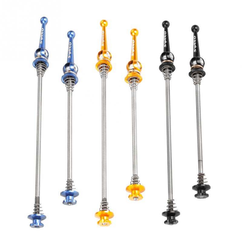 Super Light 1 Pair Titanium Alloy Bicycle Bike Wheel Hub Quick Release QR Front Rear Axle Skewer Blue Black Gold Bicycle Skewer