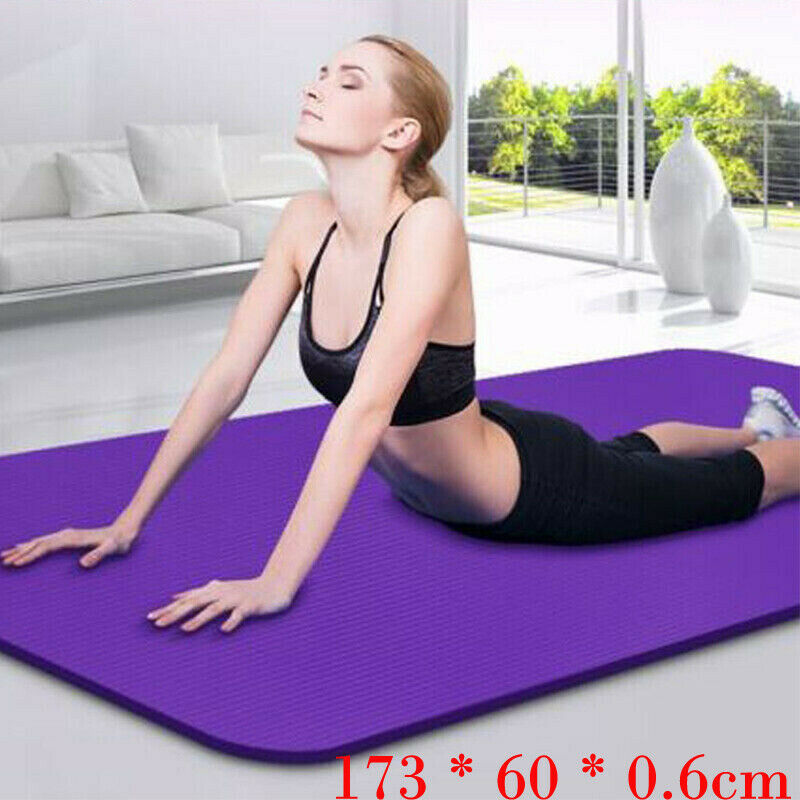 Tapis de Yoga Extra épais 6mm antidérapant, sangles pour exercices de gymnastique, pique-nique, Pilates UK