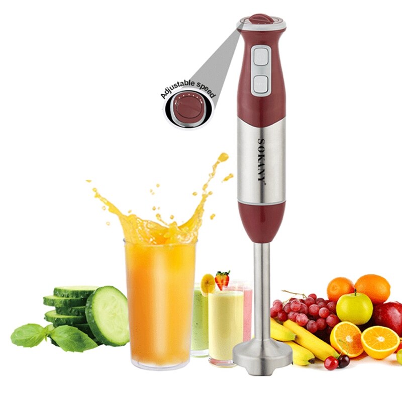 Sokany Hand-Blender Stick Hand Onderdompeling Blender 700 Watt 2 Touch-Speed Onderdompeling Multifunctionele Staafmixer eu Plug