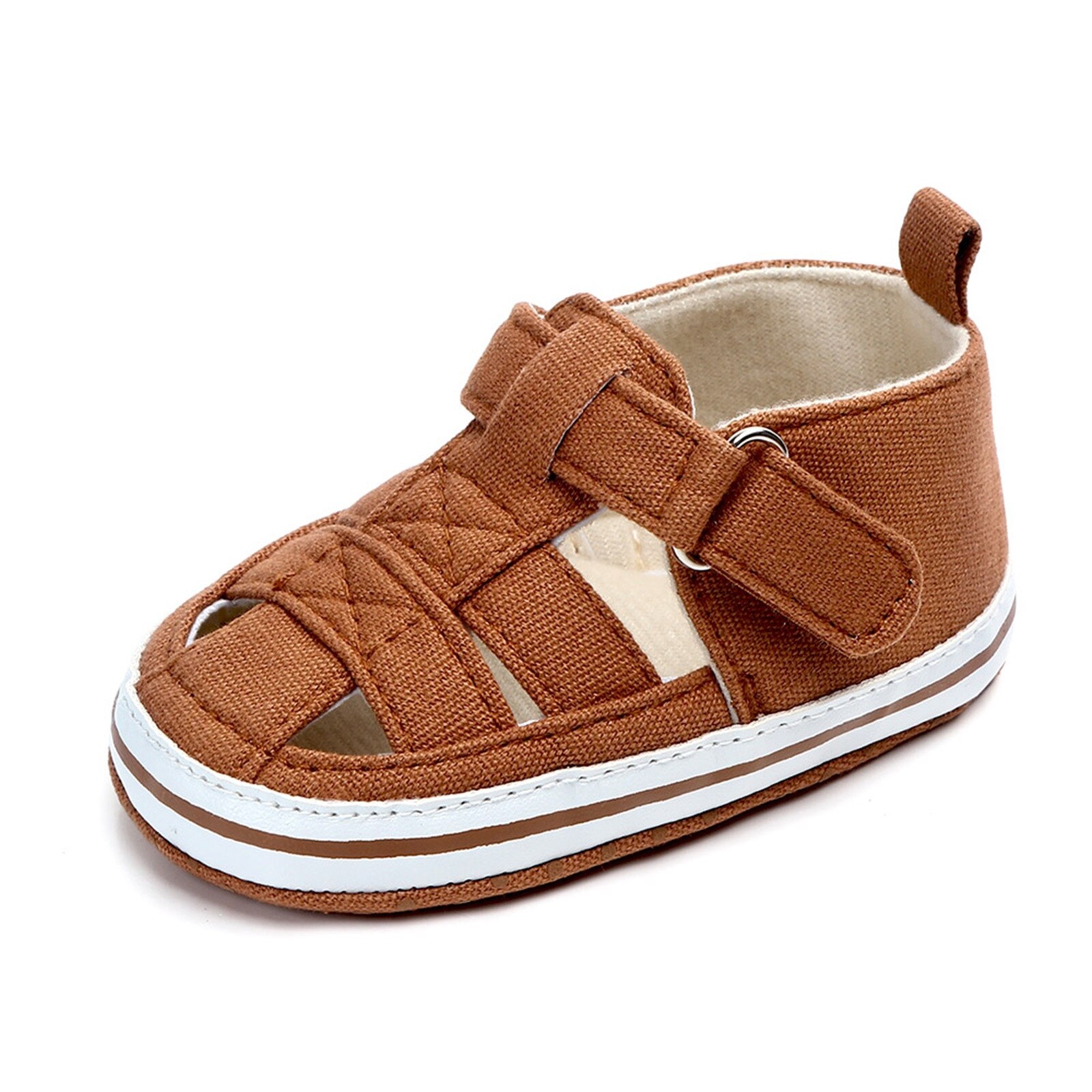 Sandali scarpa First Walker antiscivolo neonato ragazzi bambini bambino estate scarpe da presepe morbide Prewalker sandali traforati antiscivolo