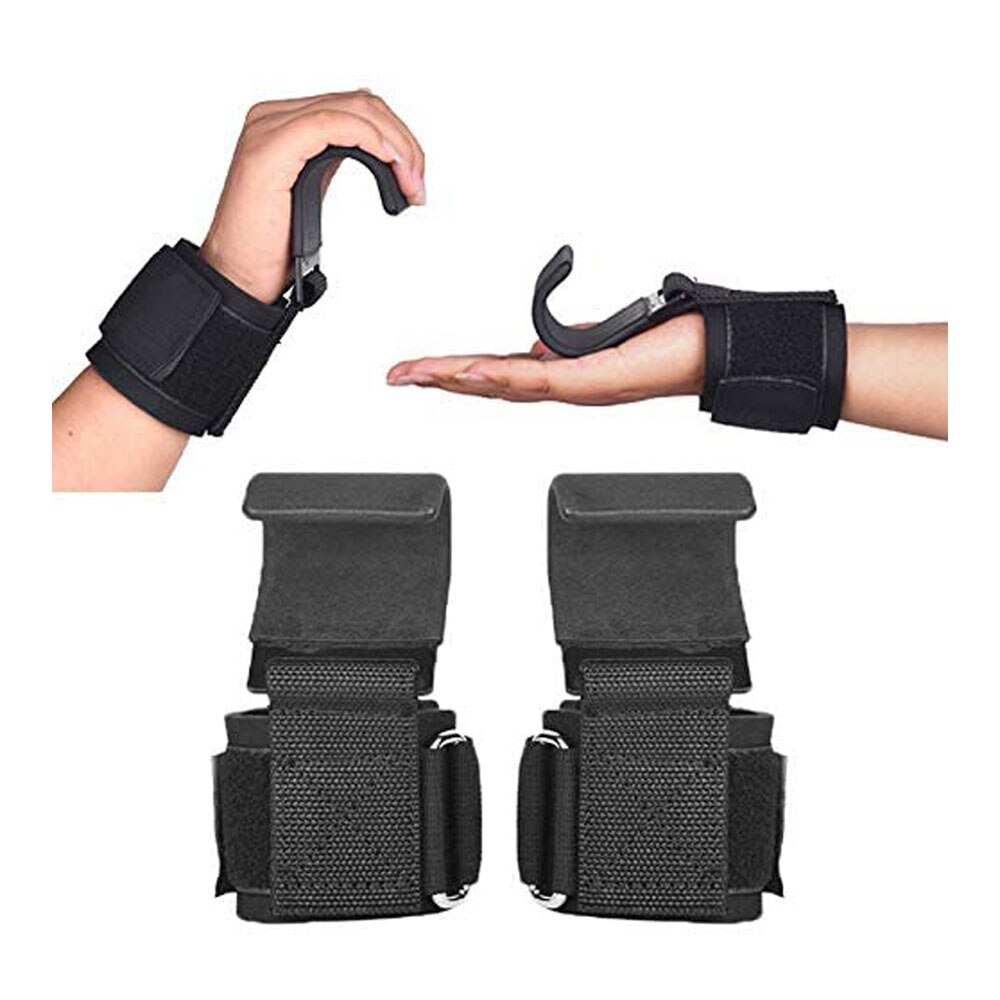 Ganci per sollevamento pesi cinturini da polso manubrio tiro-su potenza formazione presa manubri allenamento posteriore Bodybuild proteggi l&#39;attrezzatura per la pelle