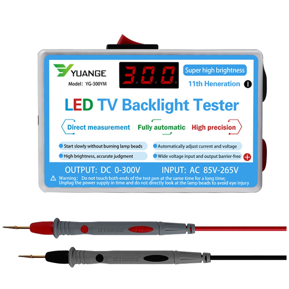 Led Lamp Tester Led Lamp Tv Backlight Tester Multipurpose Led Strips Kralen Test Tool Meetinstrumenten Voor Led Light Lampen: Blauw / ons aansluiten