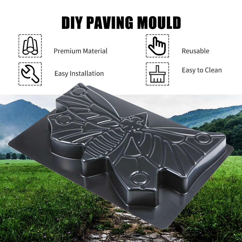 DIY Paving Mould Brick Stone Road Path Maker Mould DIY Lawn Concrete Paving Garden Patio Path Molds Walkway Moulds