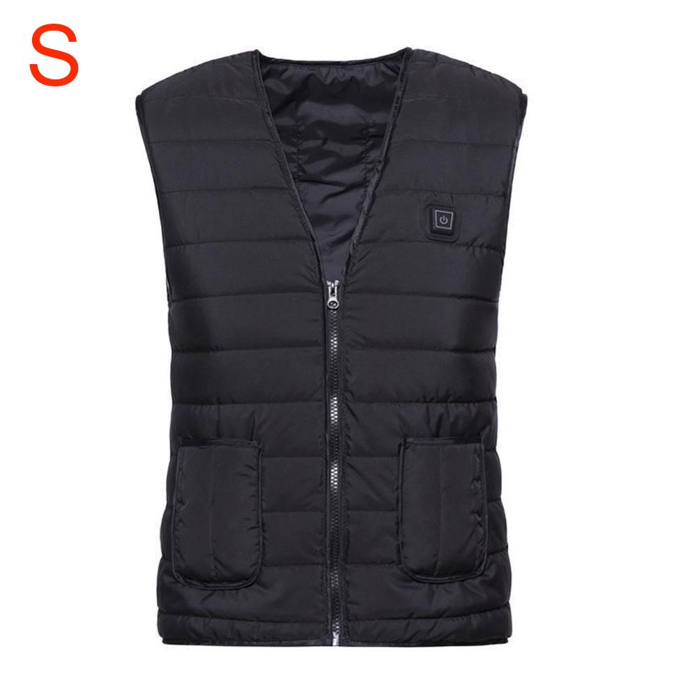 smart oppvarmingsvest 5 stk oppvarmingsfilm elektrisk oppvarming klær usb oppvarming 3 gir justerbar Vest varm Vest: S