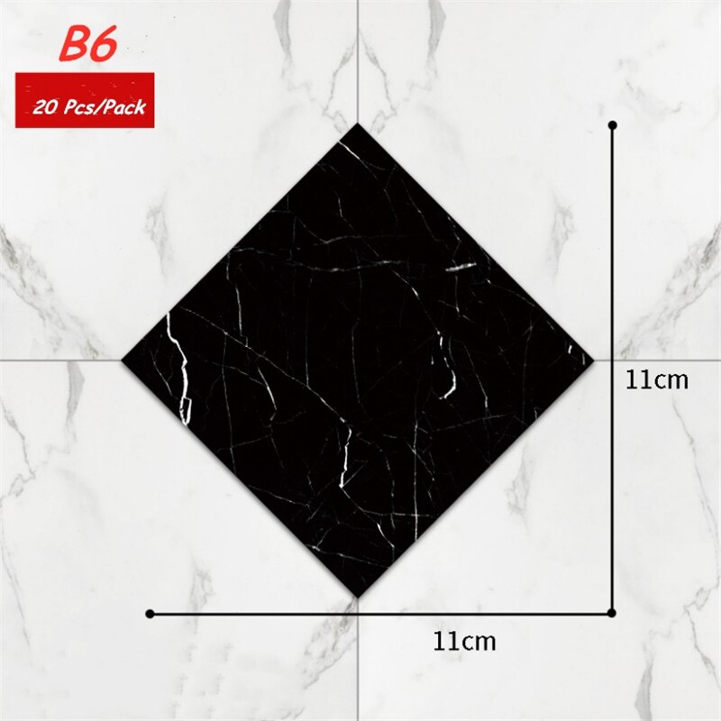 Spot square 11*11cm bakken transfer papir wallstickers selvklebende vanntett og fuktsikker: 7