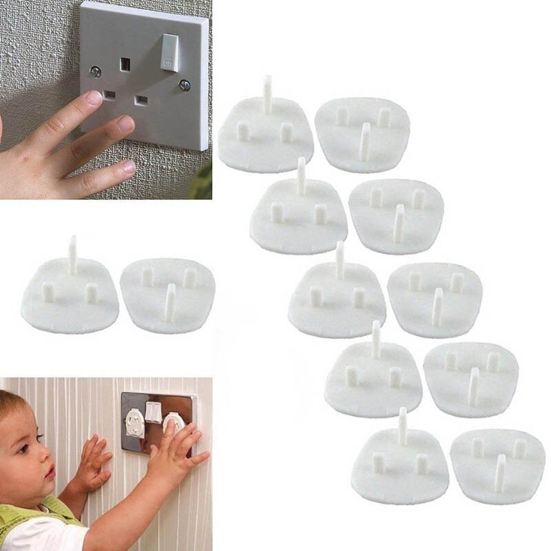 12/24/48pcs Plug Socket Covers Babies Kids Safety Protector for UK 3 Pin Sockets AI88