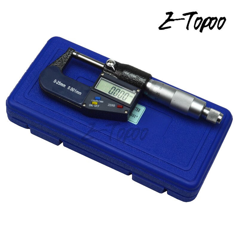 Digital Micrometer 0-25mm 0.001mm Metric/Inch Electronic Outside Micrometro Carbide Tip