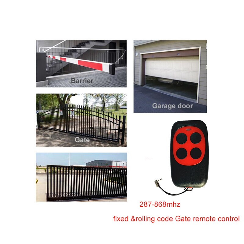 Voor Vaste & Rolling Code Gate Control 287 - 868 Mhz Multi Frequentie Garagedeur Afstandsbediening Duplicator 433.92Mhz 868.3Mhz