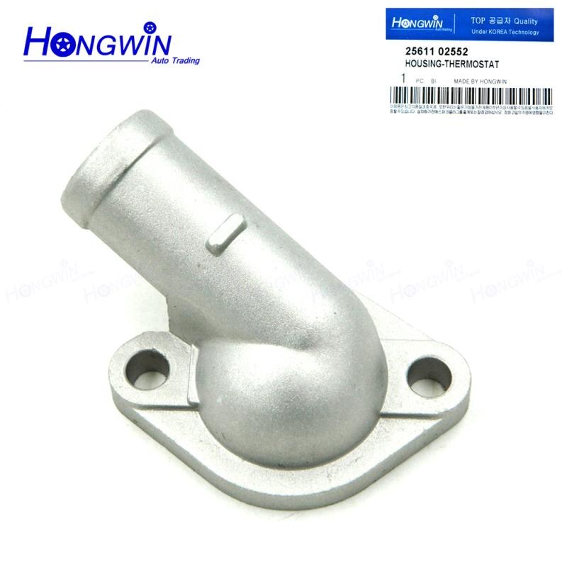 Genuine No.:25611 02552 Thermostat Housing/Water Outlet Fitting Hyundai Santro 1.0L1.1L 98-03 Santro Xing 1.1L 03-14 2561102552