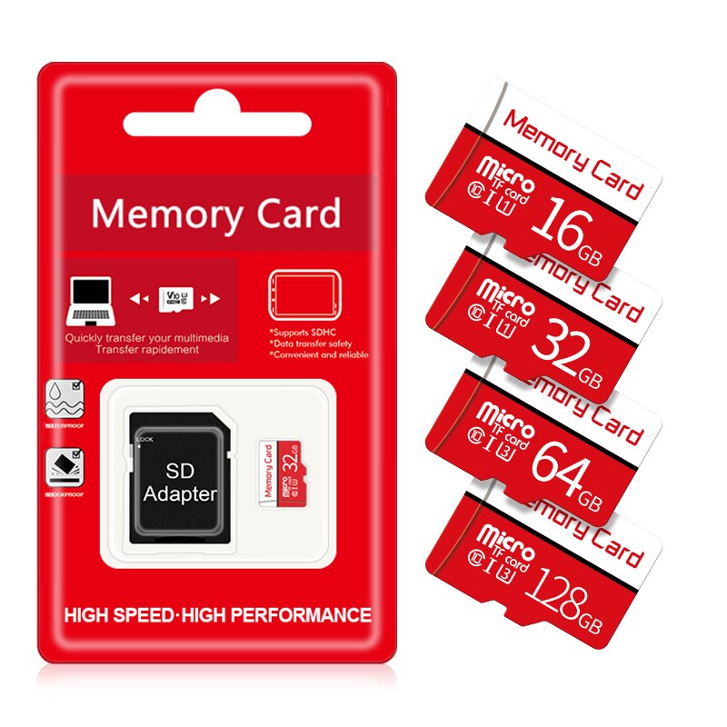 Top Micro Sd Tf Card 32Gb Micro Sd Card Class 10 Geheugenkaart 16Gb 64Gb 128Gb Waterdicht mini Kaart Voor Telefoon Tablet Pc