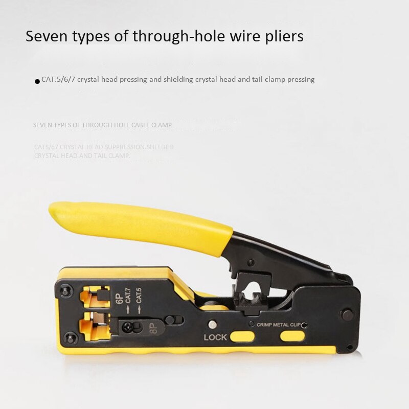 EZ-Alicates de herramientas de red multifunción para RJ12 Cat5 Cat6, crimpadora de Cable, pinza de presión, pinzas, Clip, Cat7, RJ45