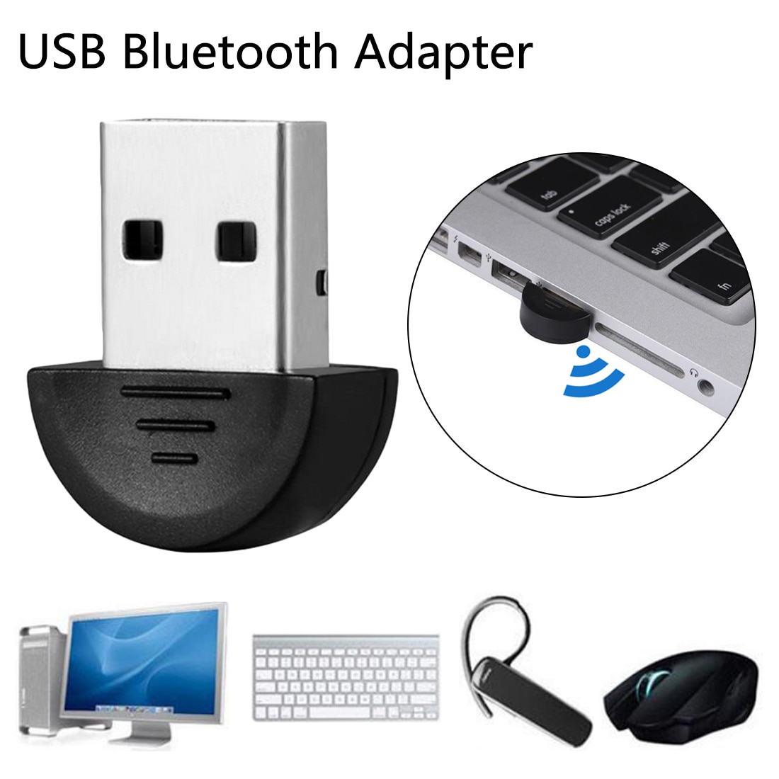 Mini USB Bluetooth adaptateur V2.0 CSR double sans fil Bluetooth Dongle 2.0 emetteur pour PC portable Win XP Vista7/8/10