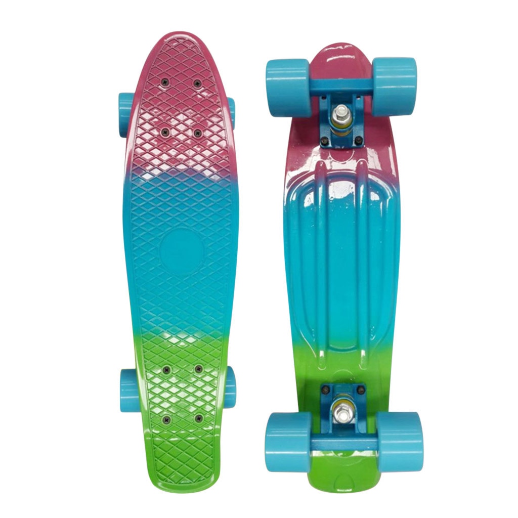 Pastel Mini Cruiser 22 Inch Skateboard Skate Board Retro Longboard Compleet Meisje Jongen Skate Board Skateboards #0626G30