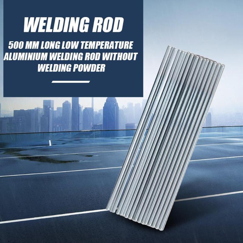 10 st svetsstänger lågtemperatur aluminium lod svetsstav tråd elektroder svetsstavar lödtillbehör 500mm