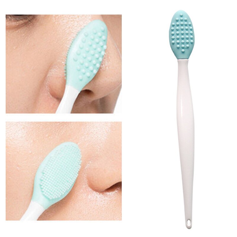 Ansigtsrensebørste hudorme pore fjernelse vask eksfolierende næse børste silikone massage børste ansigts rengøring værktøj til kvinder