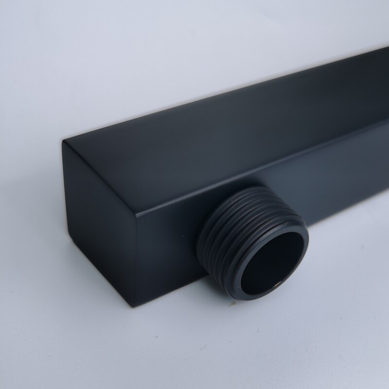 Matt Black Ultra Thin Square 8 Inch 304 Stainless Steel or ABS Top Shower Concealed In Wall Head Shower Set System