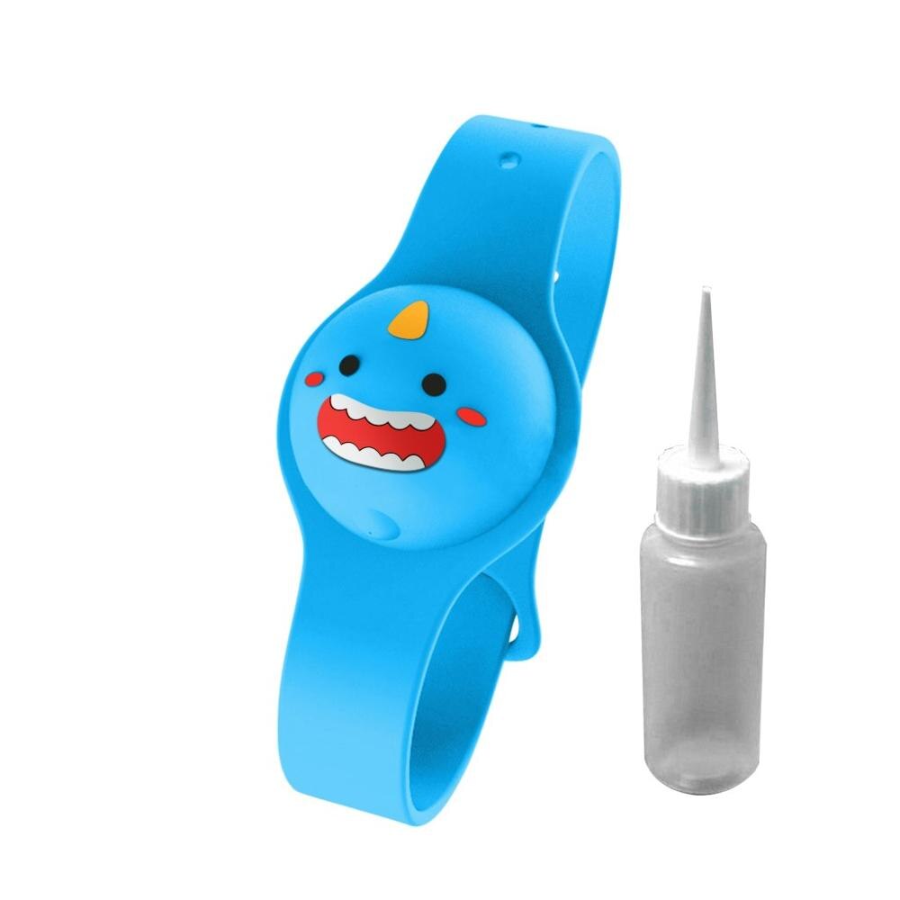 1/5PCS Dispensador Gel Hidroalcoholico Portatil Smile Liquid Wristband Dispenser Handwash Gel Sanitizing Bracciale Disinfettante: B