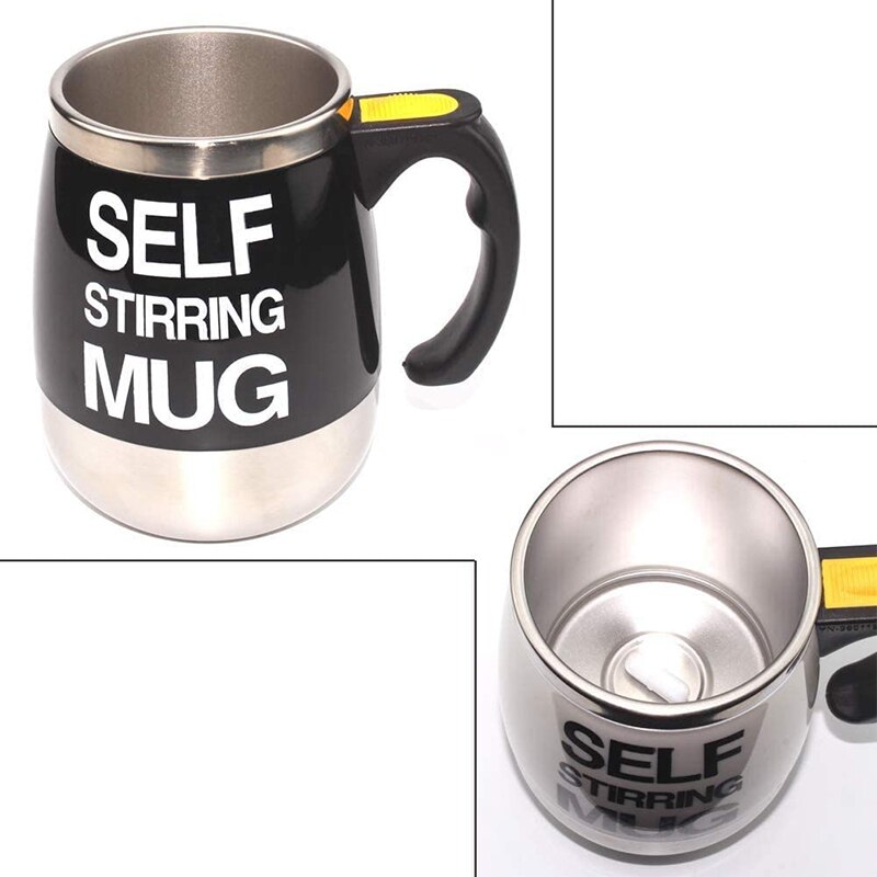 Self Stirring Coffee Mug Cup Electric Stainless Steel Automatic Self Mixing & Spinning Home Travel Mixer Milk Whisk Machine Cups