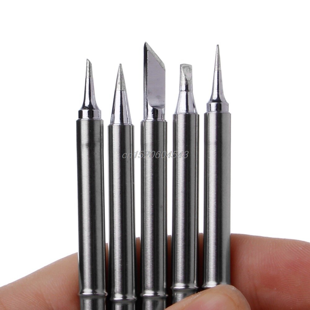 5 Pcs T12 Series Solder Iron Tips For Hakko FX951 BAKON 950D Soldering Station Welding Tips R06 Whosale